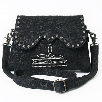 American Darling Crossbody Beautifully Suede Embosed Leather women bag